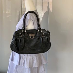 Salvatore Ferragamo black leather bag